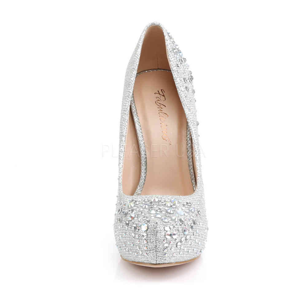 Fabulicious - DESTINY-06R Pumps - Zilverkleurig